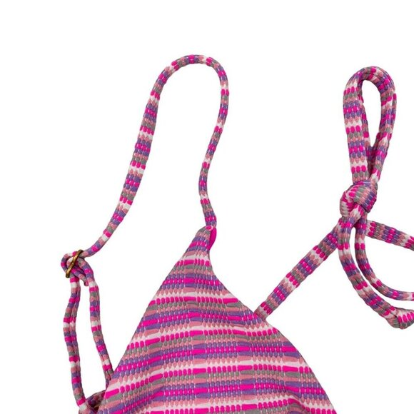 L*Space Women’s Brittany Bikini Top Multicolor Striped Size Large New - Picture 5 of 11